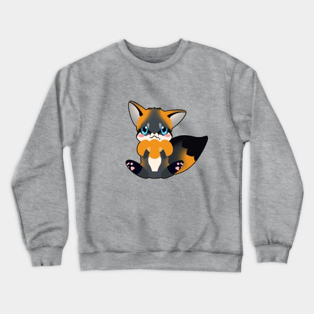 Cute little simple grey fox Crewneck Sweatshirt by Kirion